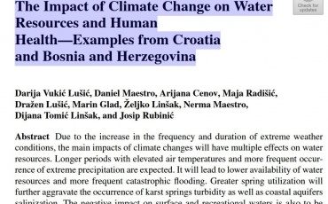 UKV projekt spomenut u poglavlju 9 knjige Climate Change and Health Hazards: Addressing Hazards to Human and Environmental Health from a Changing Climate