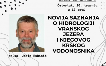 Predavanje - pilot područje Vransko jezero